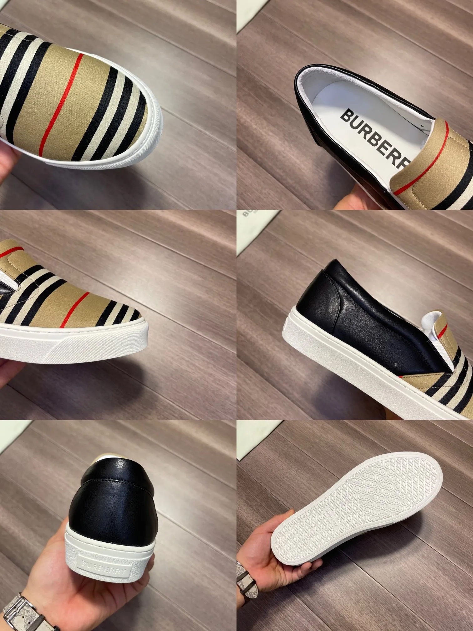 "BURBERRY" P340 [Original order·Version] Burberry: Top 🔝Purchasing agent🔍🔍The latest men's counter is on sale simultaneously, the original version imported from Italy🔝·Nappa calfskin·Brand totem cloth· Highlighting the (high-end, extravagance, class) travel, home, and best choice" exquisite workmanship (Imported water-dyed leather lining from Italy 🇮🇹), sole: original sole provided by the original factory, ⚠️exclusive double-layer Dynamic · TPU · rubber · two-color molded outsole; super comfortable · wear-resistant · non-slip · environmentally friendly 🌳🌳🌳, the real thing is more beautiful 🎬The real thing is more beautiful 🔍🔍 (high quality · follow the order) You can enter and exit the counter at will: Size: 38·39·40·41·42·43·44·(🎉Customized 45) Welcome to order...☕️